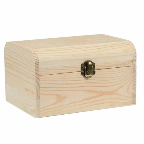 Plain Unpainted Wooden Jewellery Storage Box Set