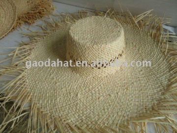 raffia straw hat body 6x4x5 with vent/hat bodies