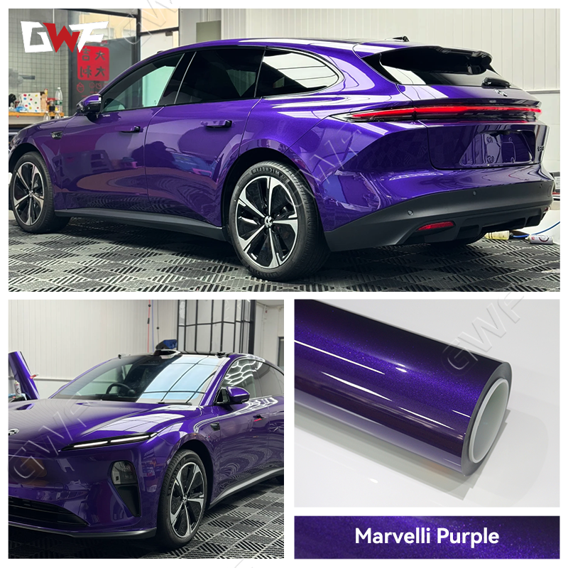 Envoltura de coche púrpura mmetallic