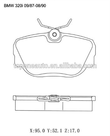 Brake Pads For BMW(E30, 325)