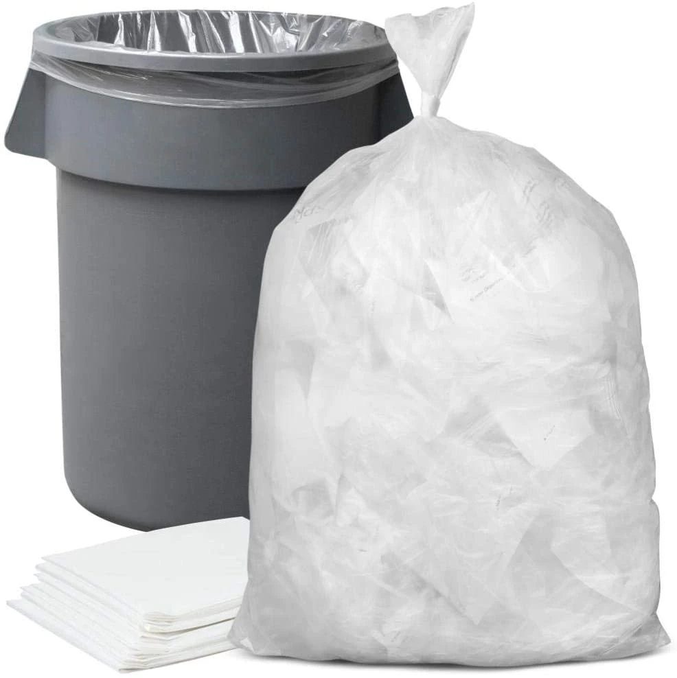 Garbage Medium White Plastic Bags