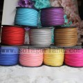 Kabel Kulit Velvet Korea 3mm Flat Glitter Faux Suede Korea