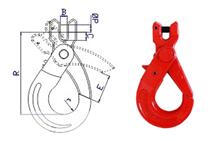 clevis sling hook with latch