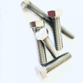 SS304 atau SS316 Plain Silvery Hex Bolt