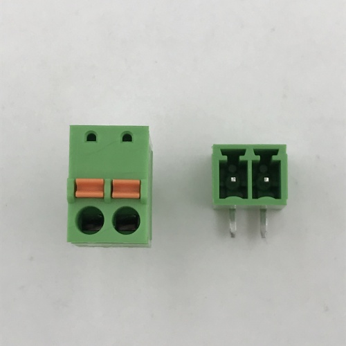 3,81 mm Pitch 2pin Spring PCB Plug-In Block
