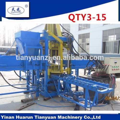 semi cement concrete bricks blocks pavers molding machine QT3-20