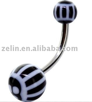 white paw UV belly button navel ring,belly ring, navel belly jewelry