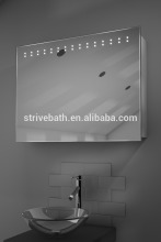 Sliding Mirror Door Bathroom Cabinet With Demister, Sensor