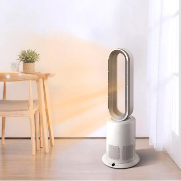 PTC Heating Bladeless Tower Fan with HEPA Air Purifier