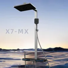 Modern Digital Display Shower Set with Smart Thermostat and Piano Button Controls