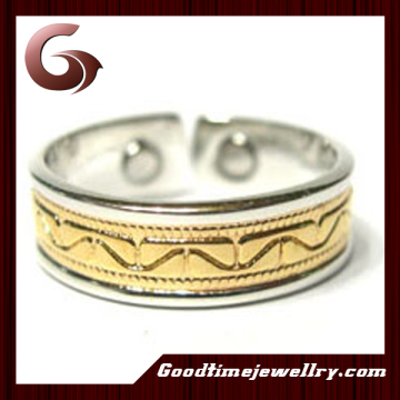 Beautiful Wave Stripe Copper Ring