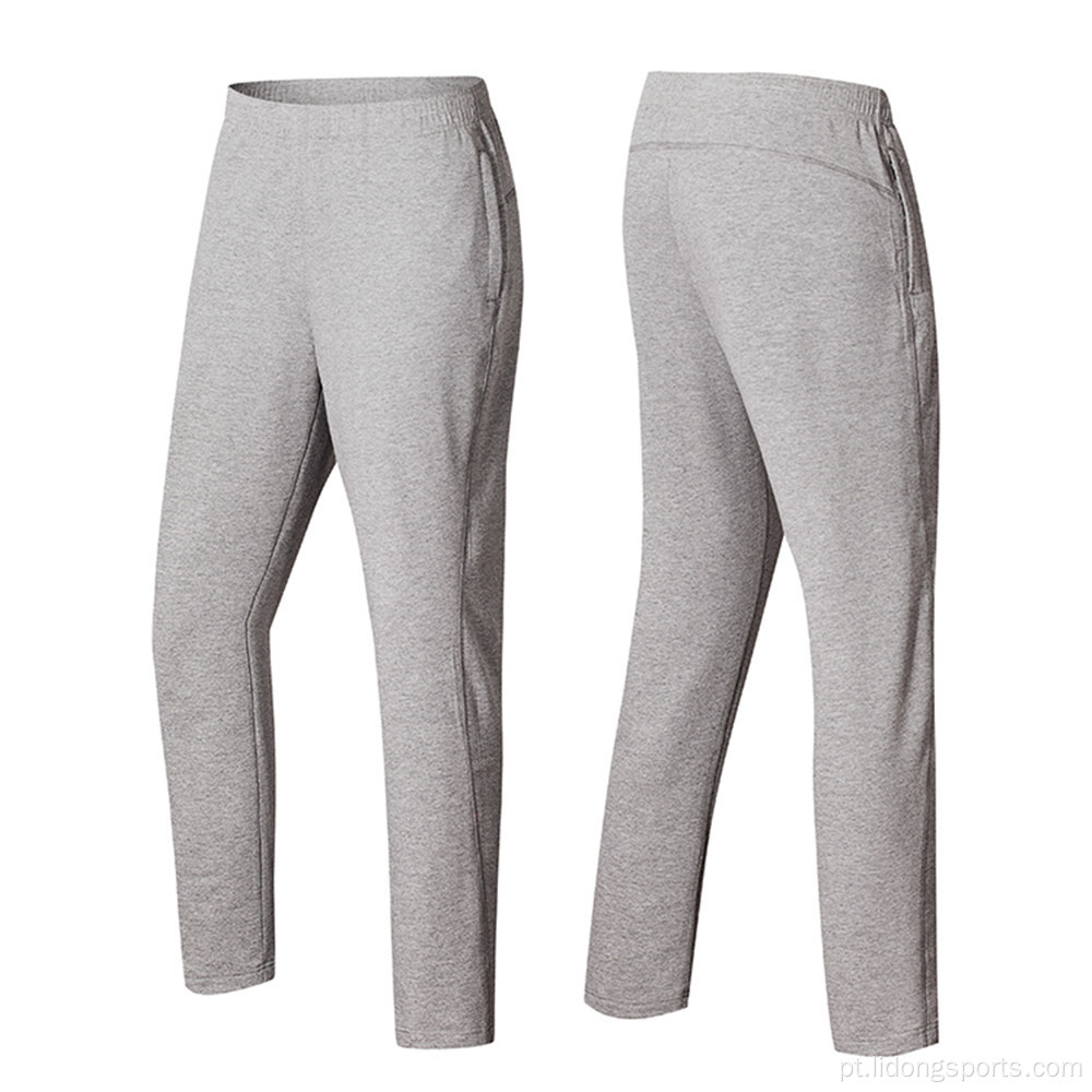 Mens Ladies Algodão macio de calça em branco da moda