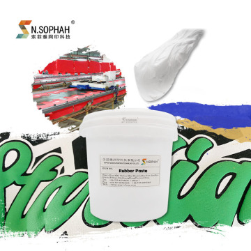 Water-Based Rubber Paste for T-Shirt Screen Printing in Textile Chemistry