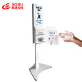 Display disinfettante per mani LCD che combina la segnaletica digitale con il lavaggio delle mani