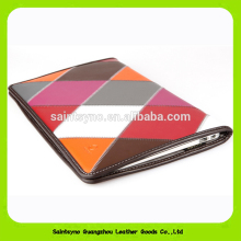 15060 Colorful leather lattice genuine leather tablet keyboard case