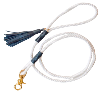 White Cotton Rope Dog Leashes