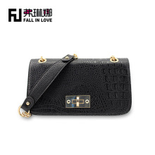 2014 new fashion famous brand name designer handbag crocodile PU shoulder handbag manufacture
