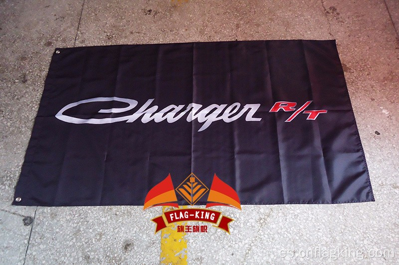 Cambiador bandera del club de carreras 90 * 150 CM 100% poliéster Cargador R / T banner