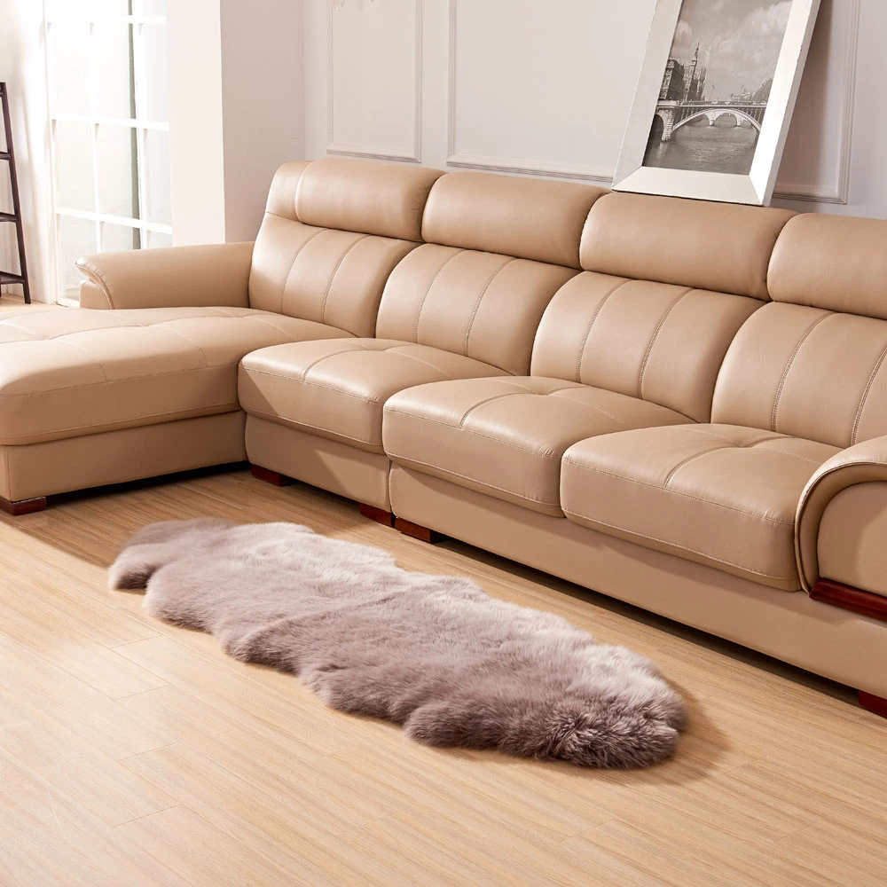 Factory Price Sheepskin Carpet Double Rug