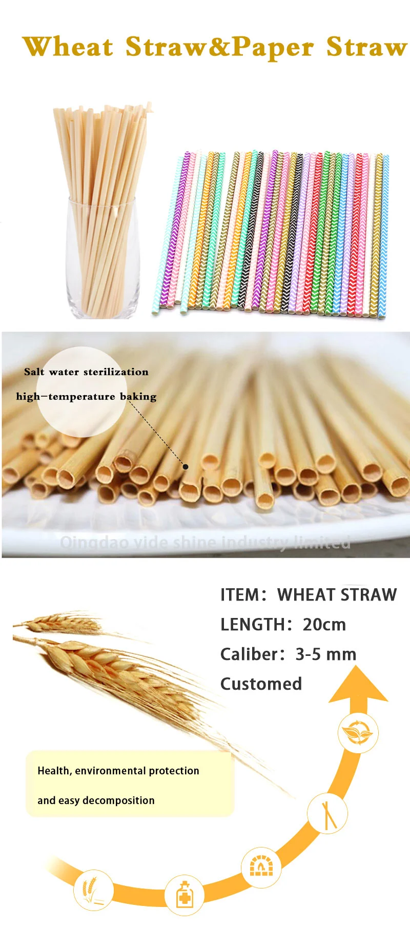 Christmas Cap Paper Straw Biodegradable Coffee Straws Eco-Friendly Bending Paper Straws for Restraurant