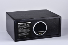 hotel safe with LCD time display