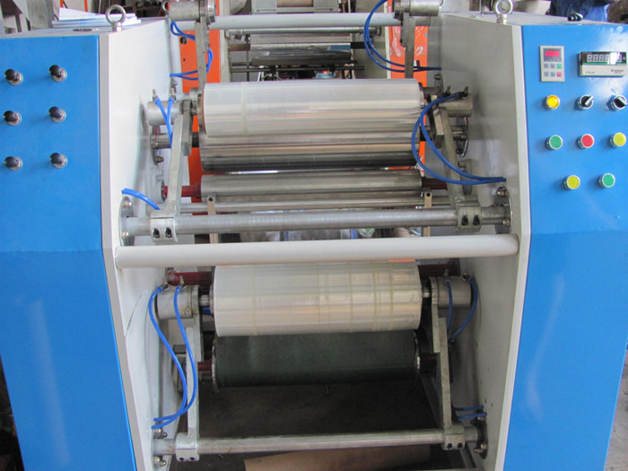 stretch film rewinding machine 