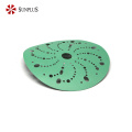 Yeşil film zımparalama diskleri 150mm düz delik