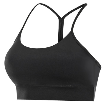 Hauts de soutien-gorge de yoga à bretelles spaghetti à dos nageur