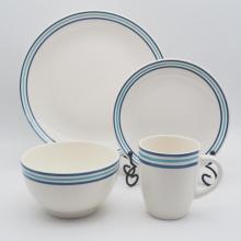 Hand painted style ceramic dinner set,stoneware dinnerware sets, blue dinnerware set