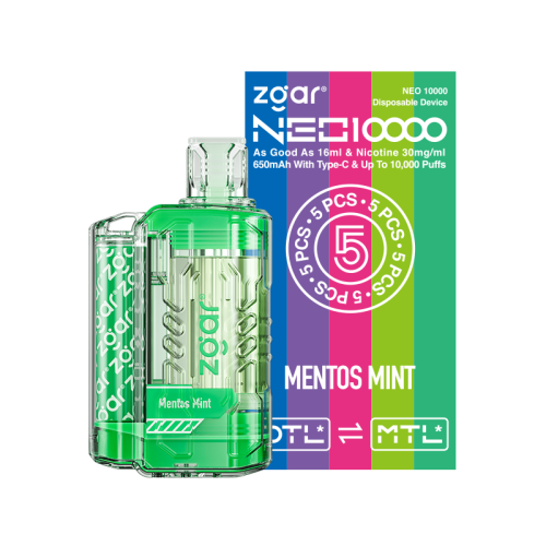 Zgar neo 10000 puffs-mentos mint