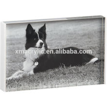 acrylic picture frame with dog image
