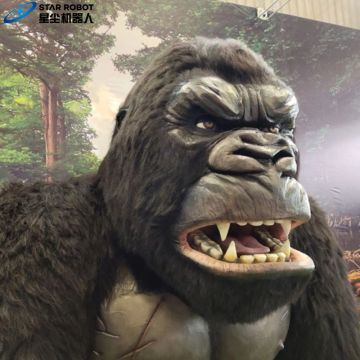 Simulasi Taman Taman Model Hewan Animatronic Gorilla