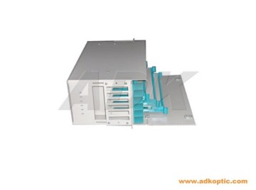 Optical fiber splice & distribution module