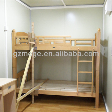 Movable worker dormitory with stacked bed