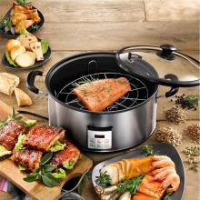 Round Electric Smoker Pot 1100W