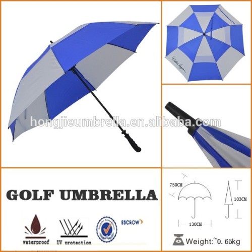 printed outdoor manual rain metal frame golf umbrella