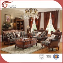 oak wooden curved sofa A92