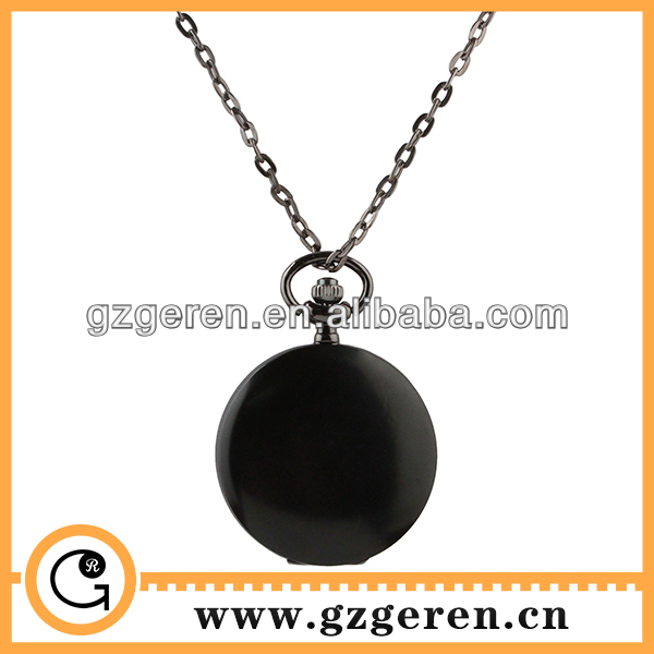 China factory wholesale High Quality Matte Black blank Pocket Watch with cheap price