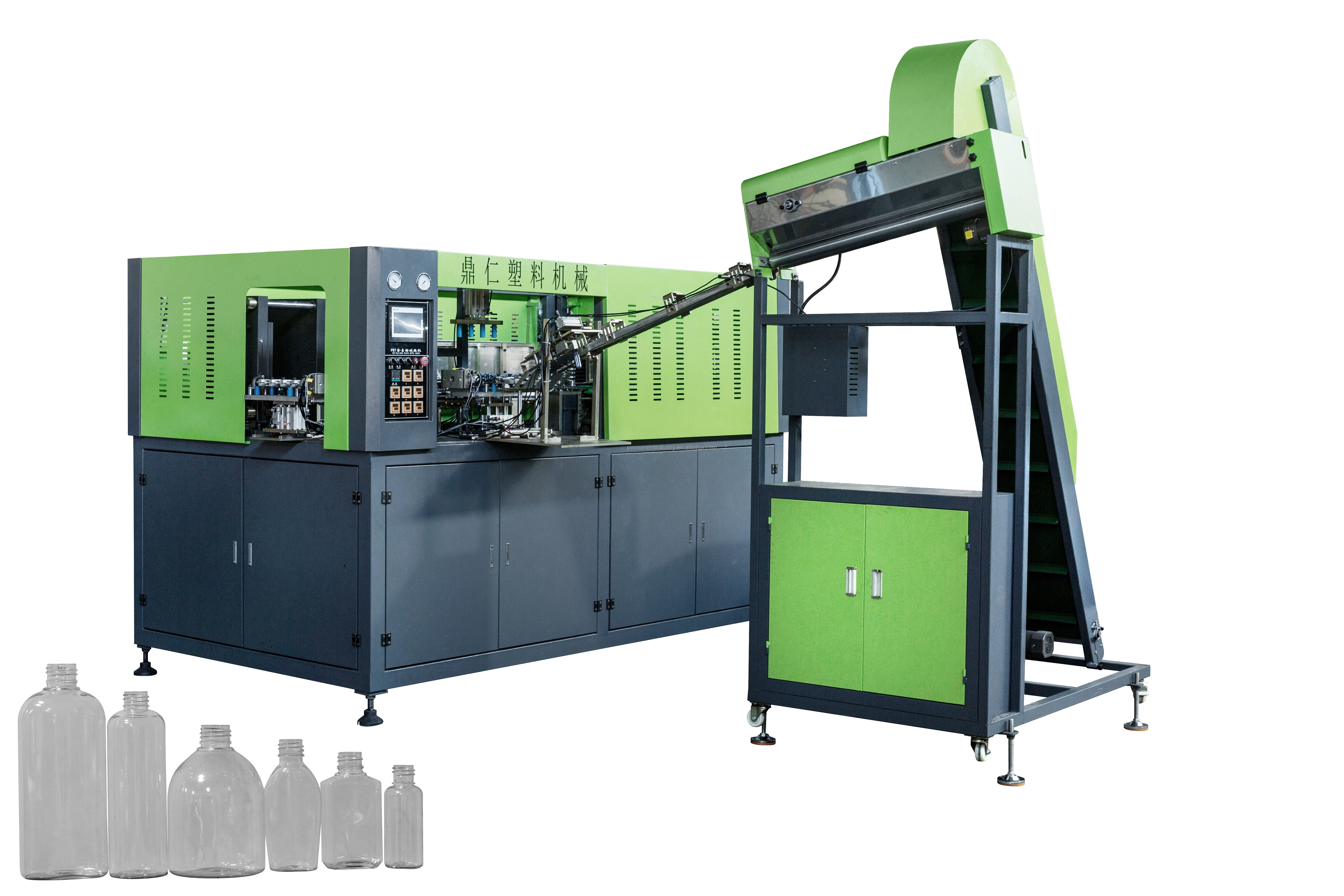 HIGH SPEED SERVO MOTOR 2 CAVITY FULL AUTOMATIC PET BOTTLE BLOW MOULDING MACHINE 2CAV BPH 8000 FOR WATER BOTTLE ZF2000