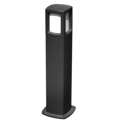 LEDER Black E27 Bulb Bollard Path Light