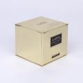 Custom Gold Empty Cosmetic Skincare Paper Cardboard Box