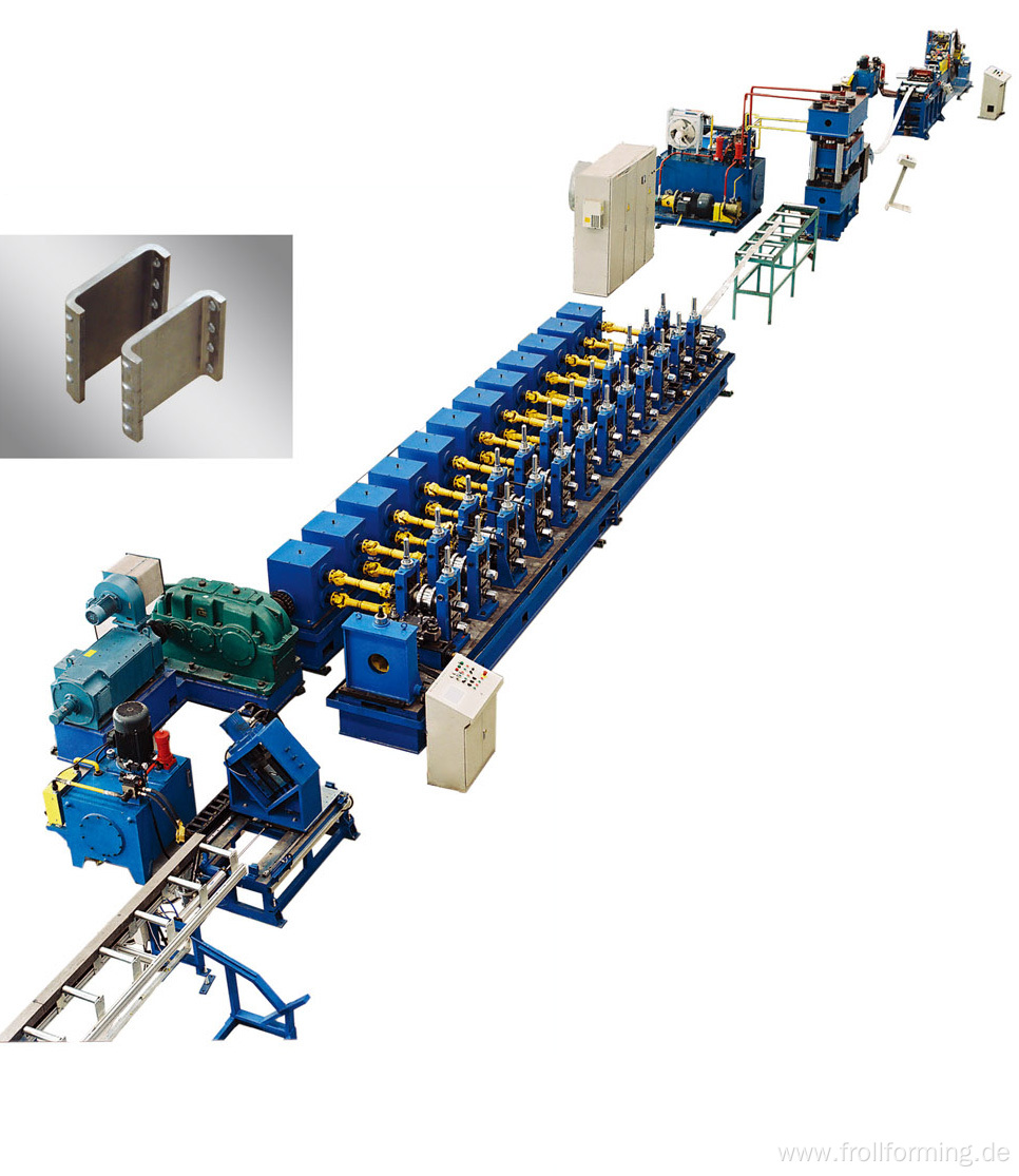 Stainless Metro rail automatic roll forming line