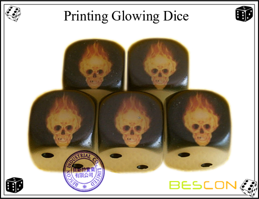 Glowing Dice-2 drucken Printing Glowing Dice-2