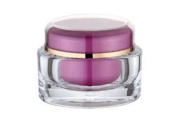 Oval Acrylic Cosmetic Jar