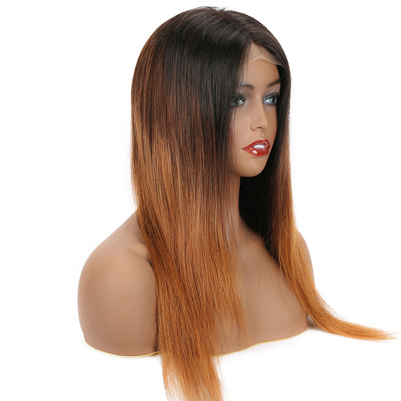 ombre straight lace front raw indian wigs vendors , lace wig glue private label accept,vigin Indian 13*4 lace forntal wig