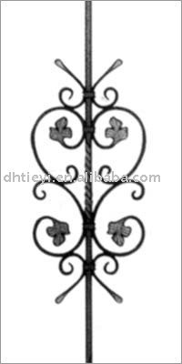 wrought iron groupware, iron craft component, artistic iron component