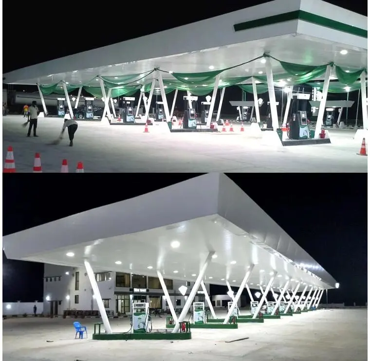 Waterproof Recessed 160W LED Canopy Light for Gas Station