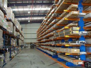 medium duty Metal Cantilever Racking System , Insertion Upr