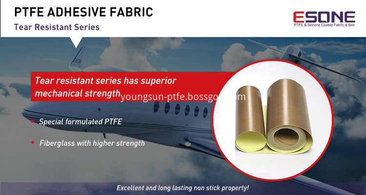 PTFE adhesive fabric for sealing machine