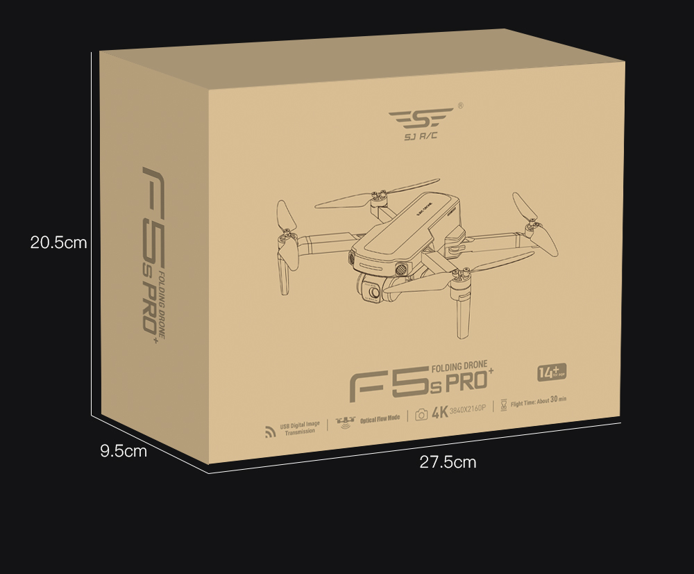 New Arrival SJRC F5S PRO+PRO Plus Drone With 30min flying time and 3.5km FPV Distance